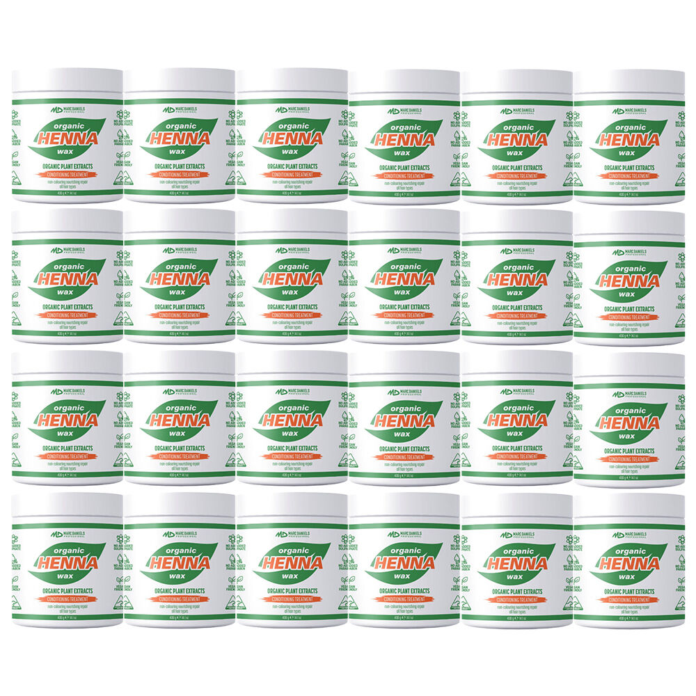 Marc Daniels Ultra Organics Clear Henna Wax Treatment 400g x24 Bundle