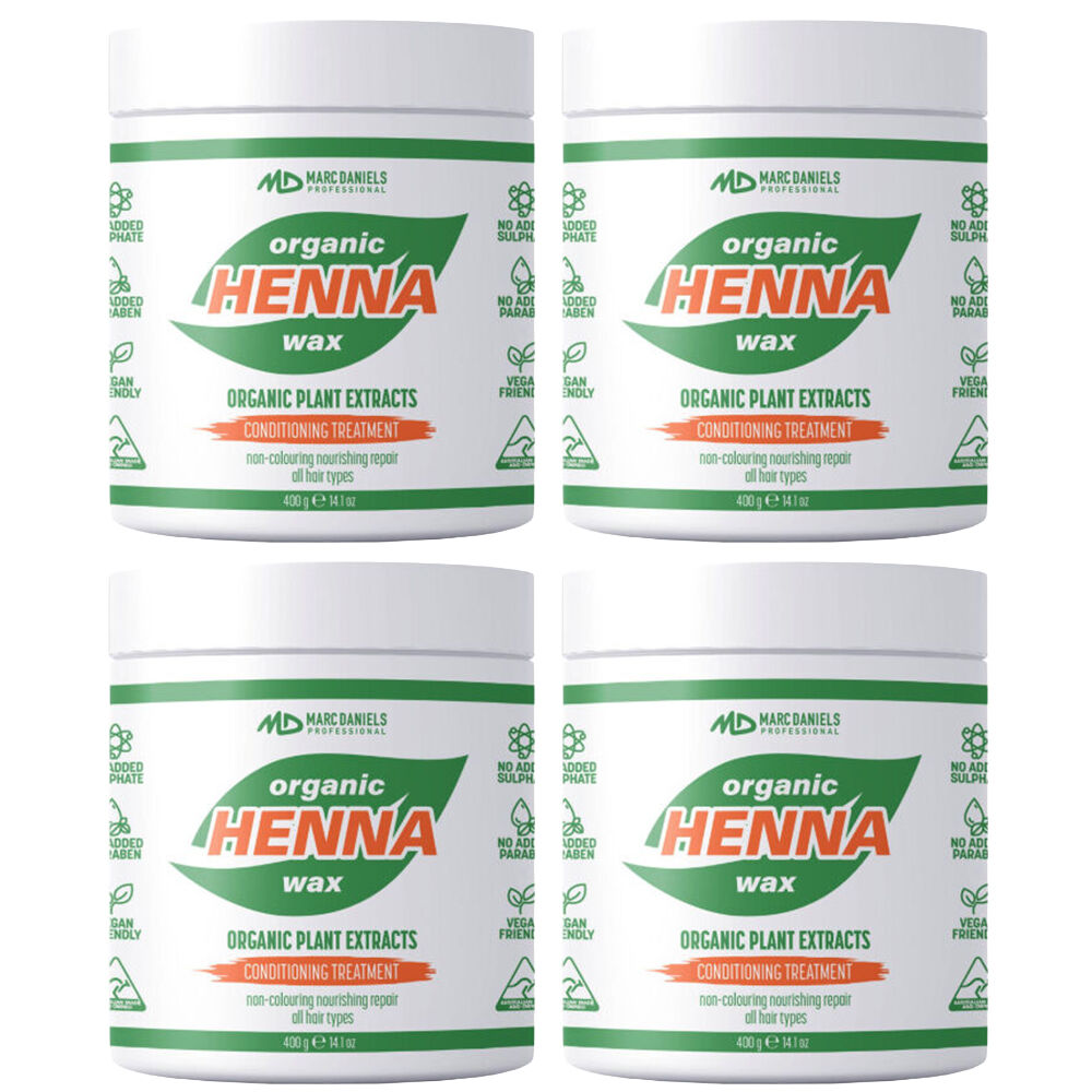 Marc Daniels Ultra Organics Clear Henna Wax Treatment Pack 4 x 400g