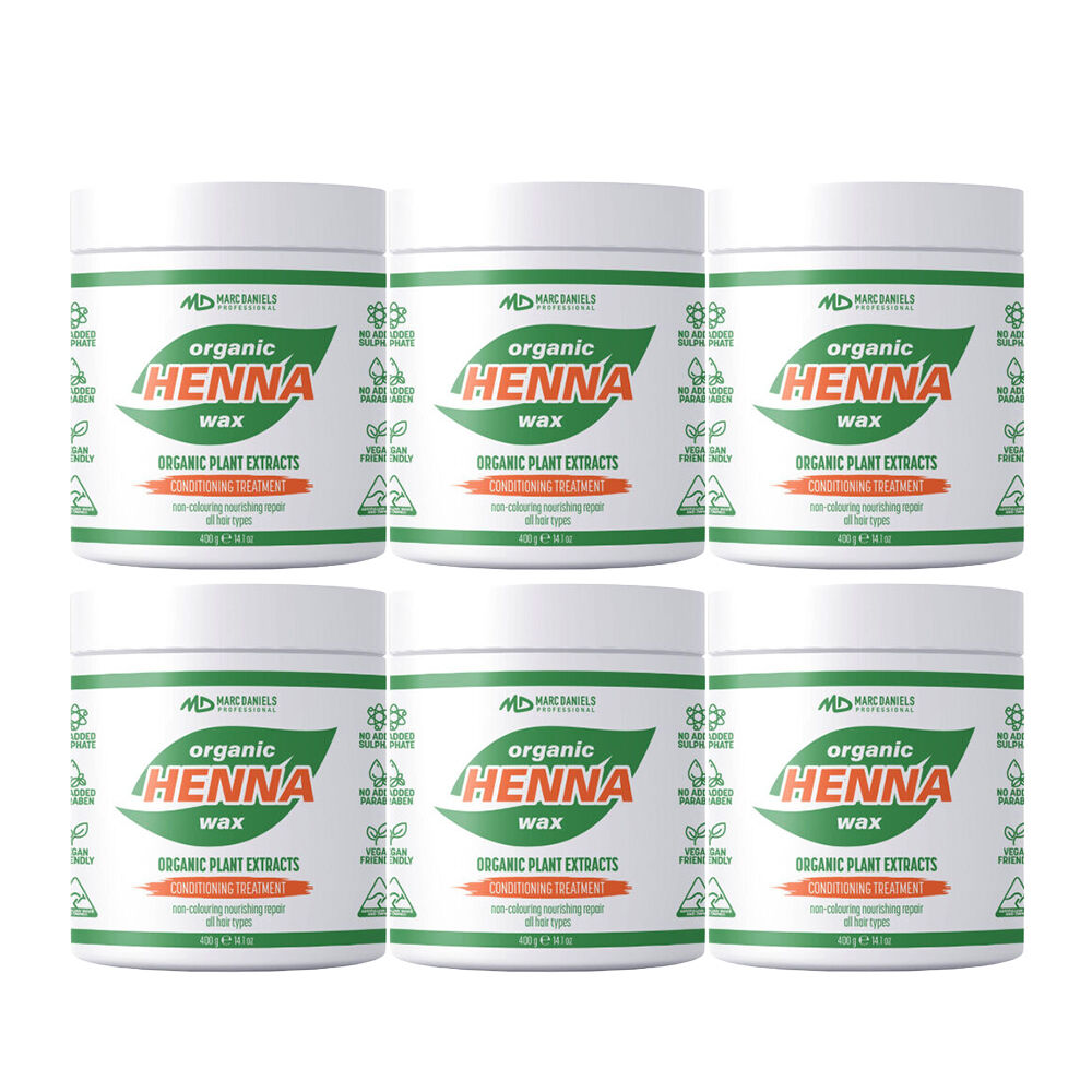 Marc Daniels Ultra Organics Clear Henna Wax Treatment 6 x 400g