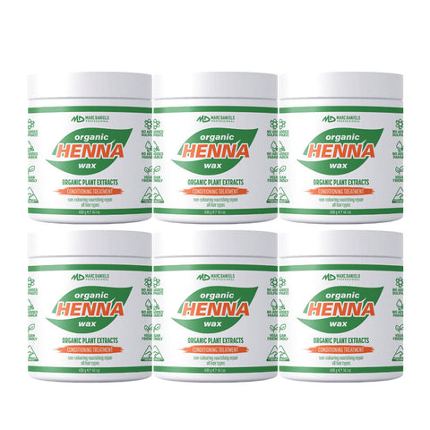 Marc Daniels Ultra Organics Clear Henna Wax Treatment 6 x 400g