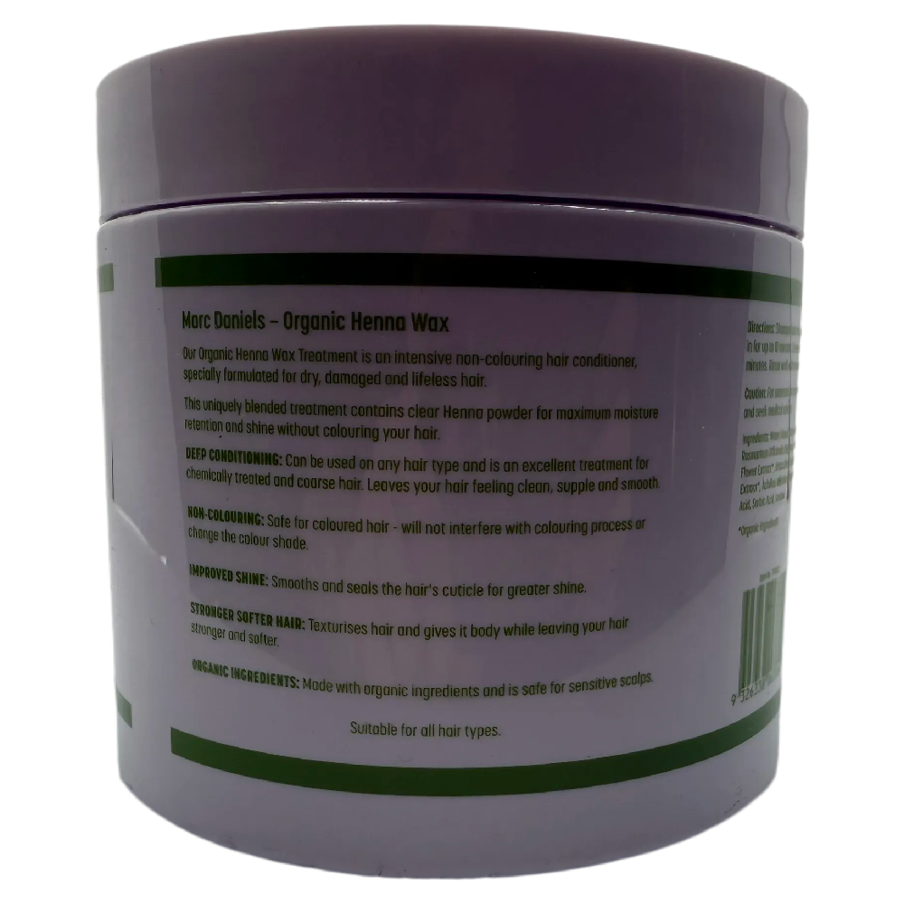 Marc Daniels Ultra Organics Clear Henna Wax Treatment 400g