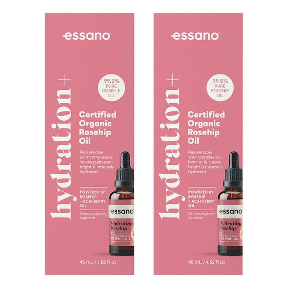 Essano Hydration+ Rosehip Oil Organic 45mL Pack of 2