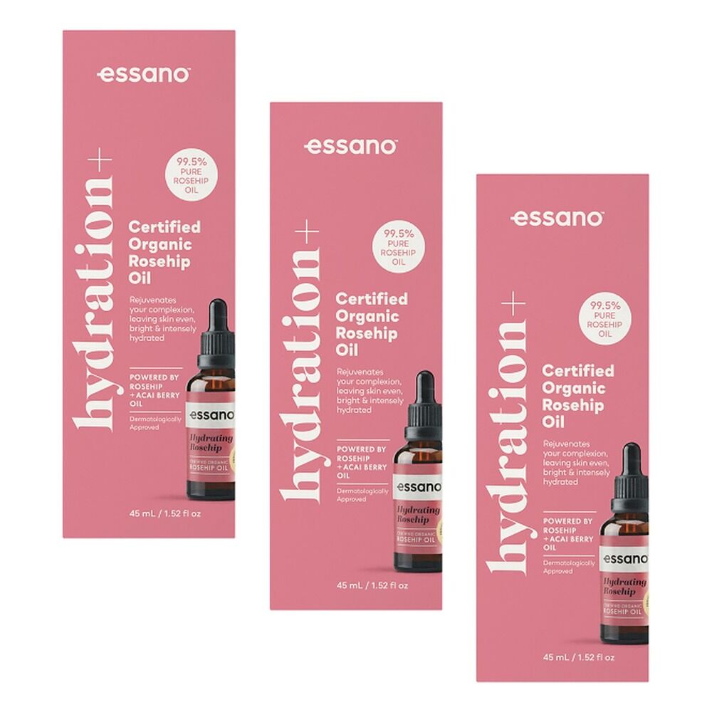 Essano Hydration+ Rosehip Oil Organic 45mL Pack of 3