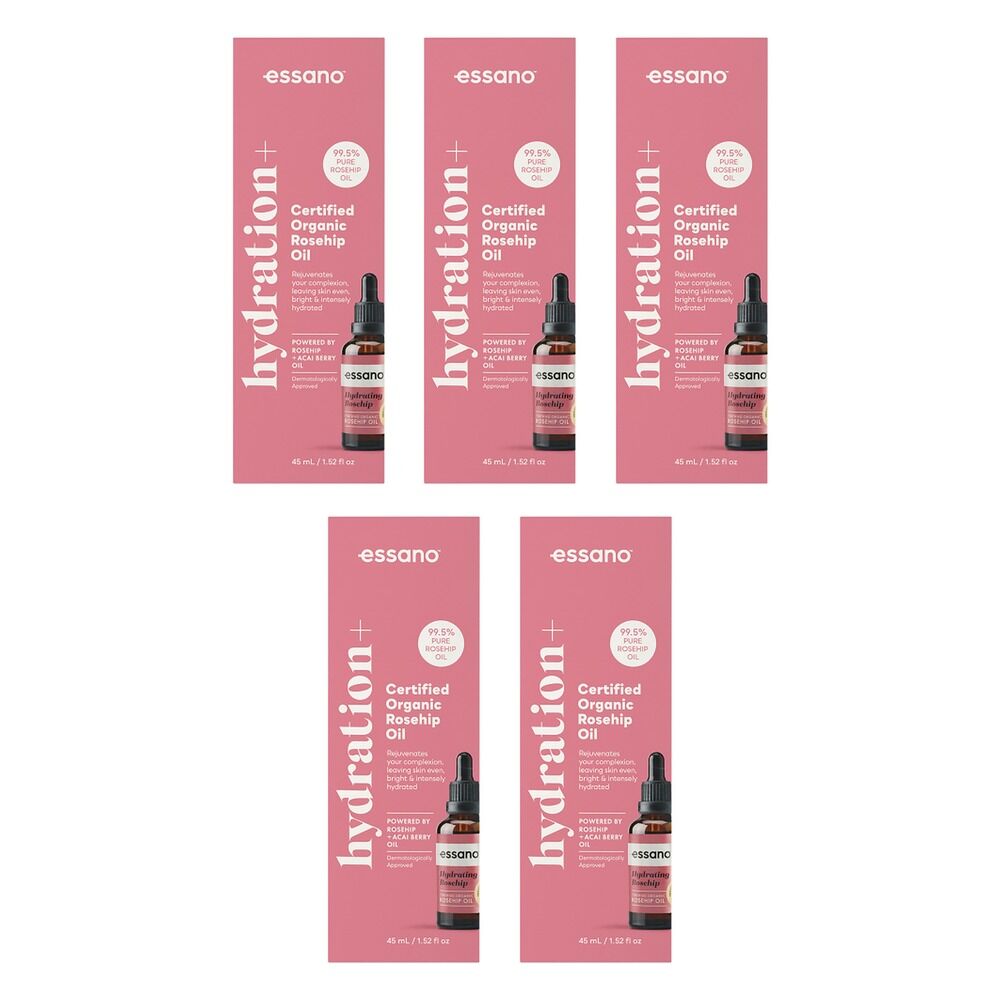 Essano Hydration+ Rosehip Oil Organic 45mL Pack of 5