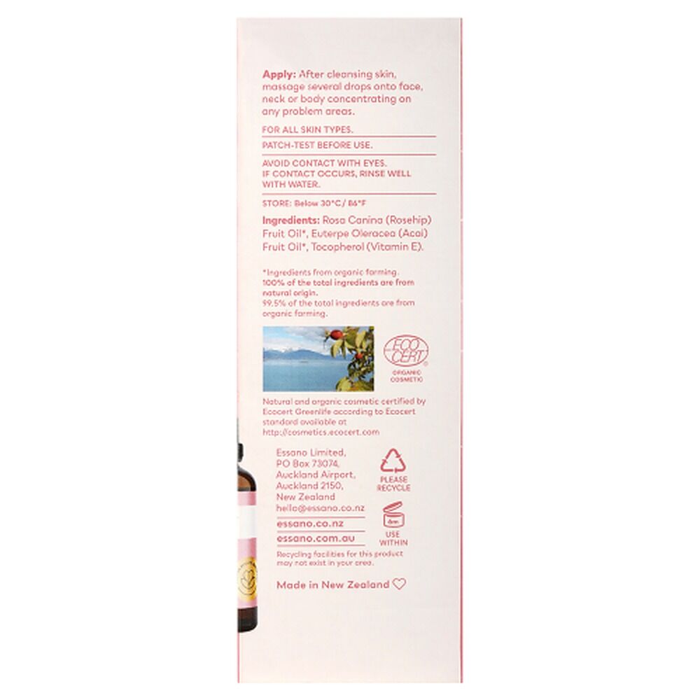 Essano Hydration+ Rosehip Oil Organic 45mL