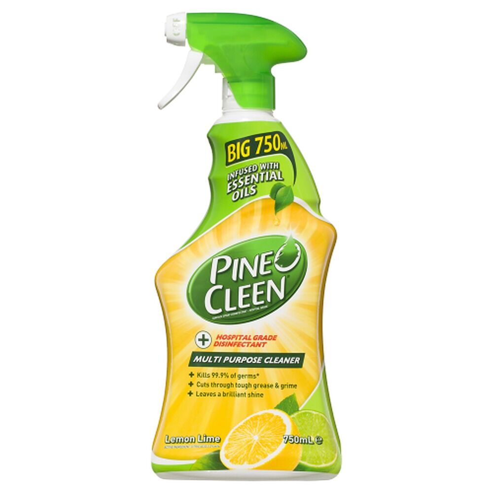 Pine O Cleen Multi Purpose Disinfectant Spray Lemon & Lime 750mL x 6
