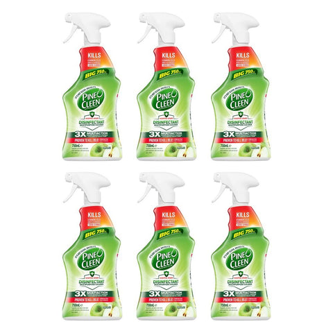 Pine O Cleen Disinfectant Spray Crisp Apple 750mL Pack of 6