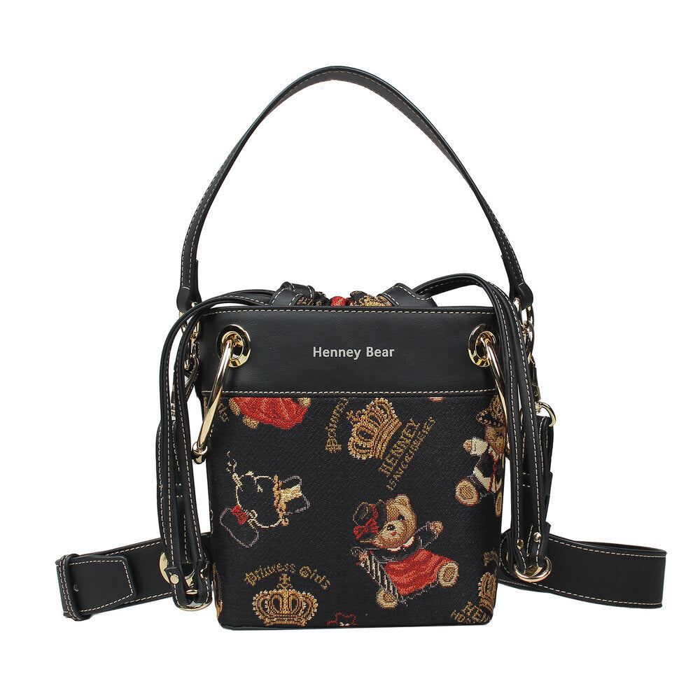 Henney Bear Crown Bear Bucket Bag