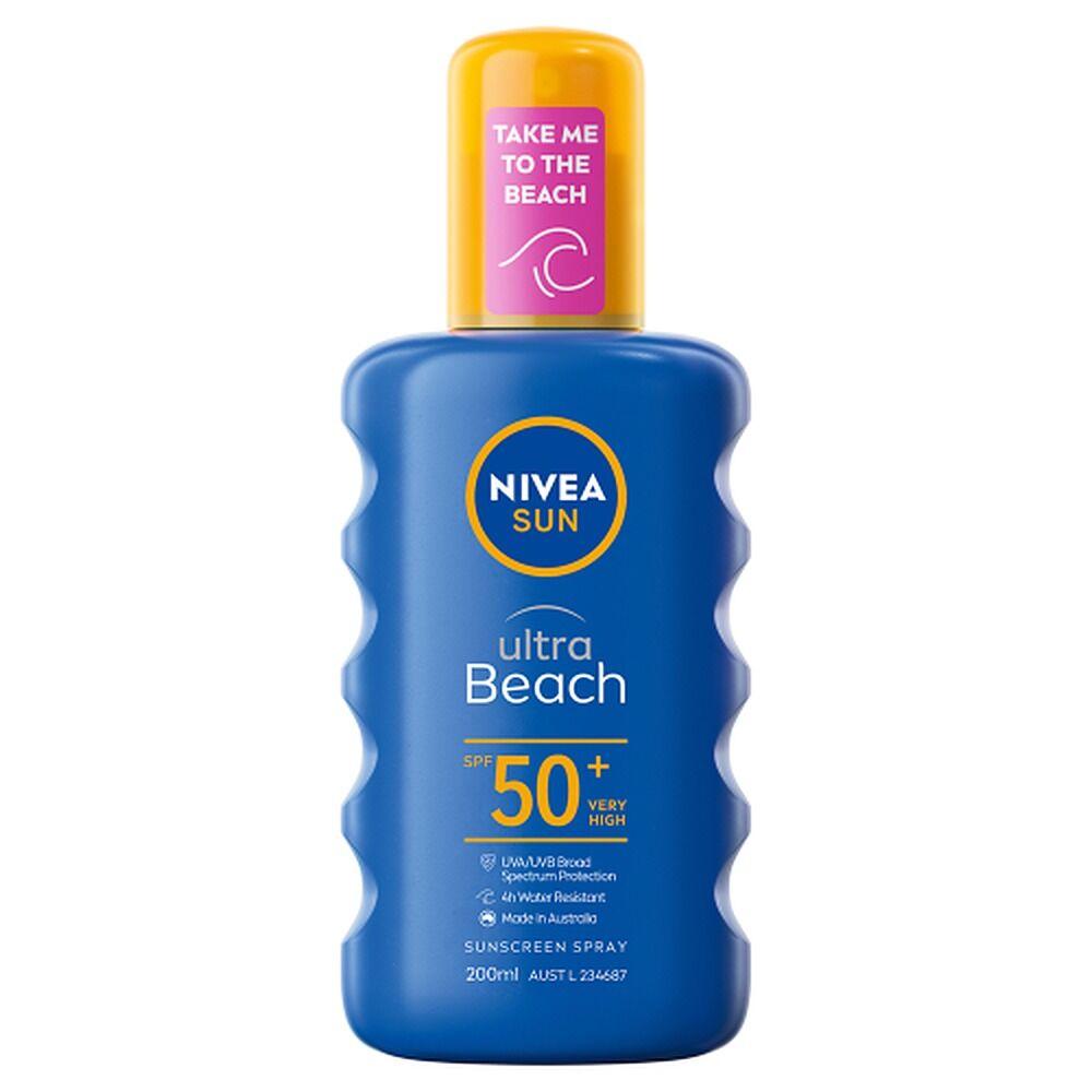 NIVEA Sun Ultra Beach Sunscreen Spray SPF50+ 200mL