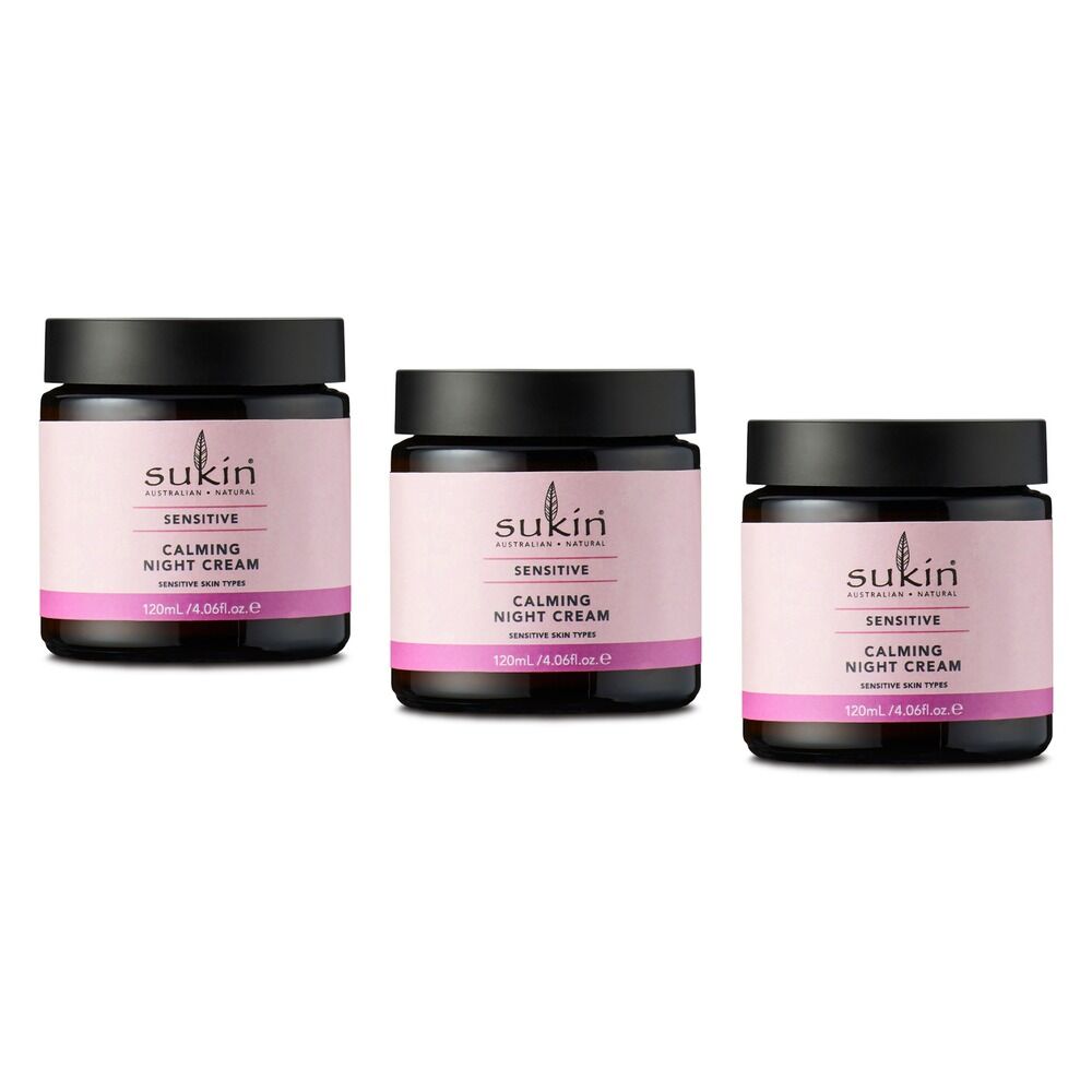 Sukin Sensitive Calming Night Cream 120mL Pack of 3