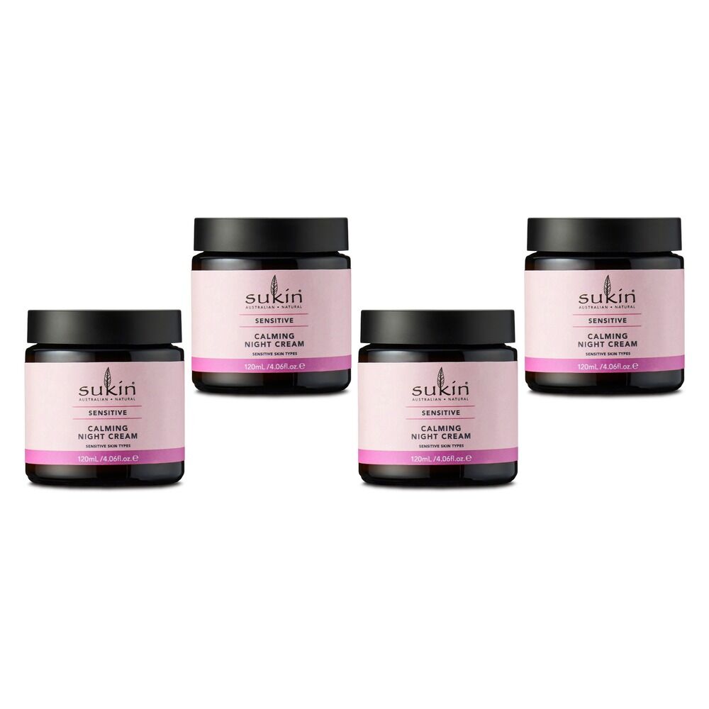 Sukin Sensitive Calming Night Cream 120mL Pack of 4