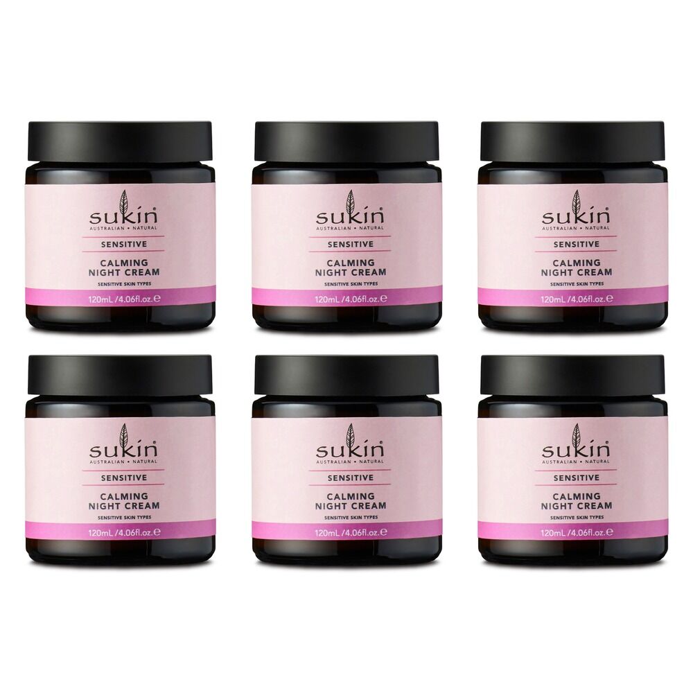 Sukin Sensitive Calming Night Cream 120mL Pack of 6