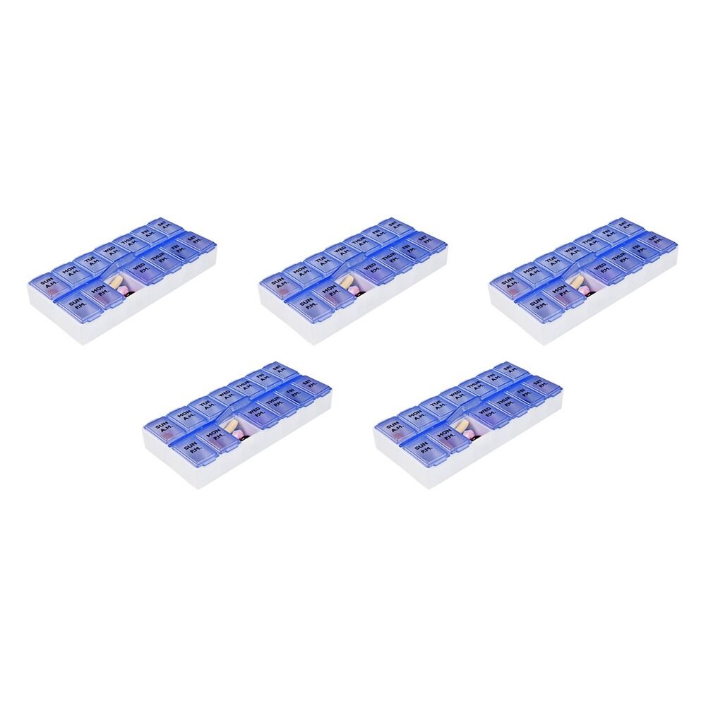 Making Life Easy Pill Reminder 7 Day AM/PM Pack of 5