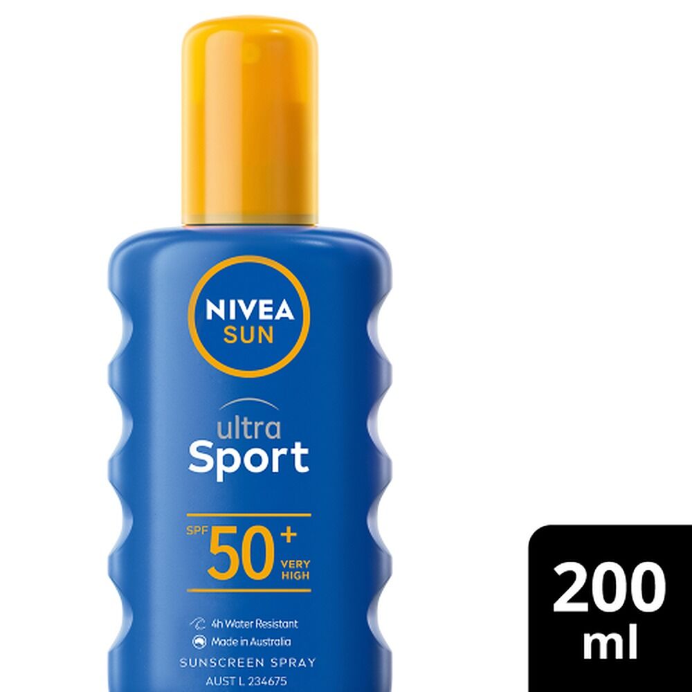 NIVEA Sun Ultra Sport Cooling Sunscreen Spray SPF50+ 200mL