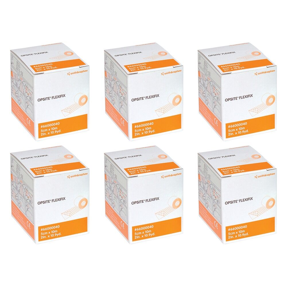 Opsite Flexifix Transparent Non-Sterile Adhesive Film 5cm x 10m Pack of 6