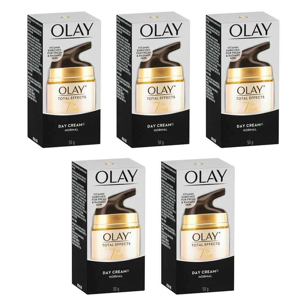 Olay Total Effects 7 in 1 Day Face Cream Normal 50g Pack of 5