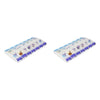 Making Life Easy Pill Reminder 7 Day AM/PM Push Button Pack of 2