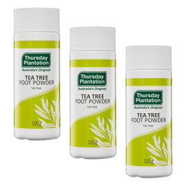 Thursday Plantation Tea Tree Foot Powder 100g Pack of 3