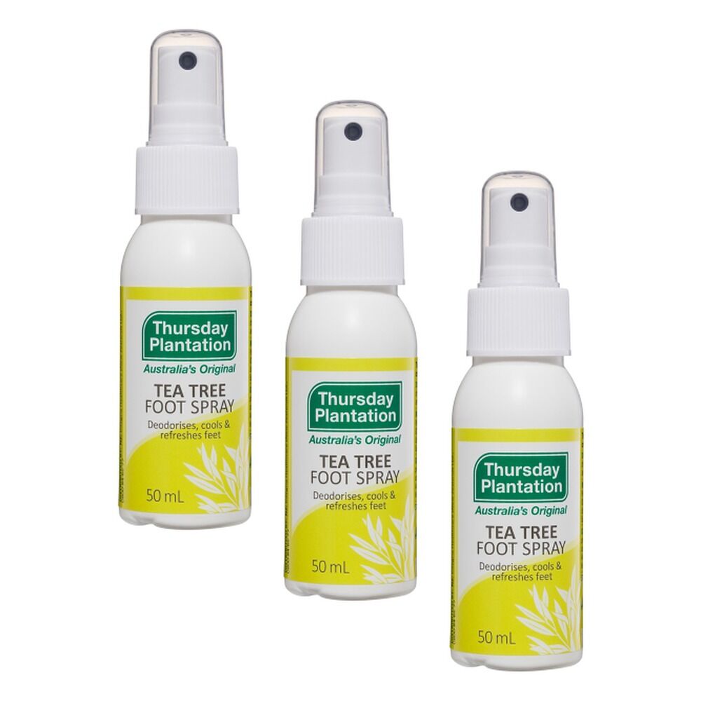 Thursday Plantation Tea Tree Foot Spray 50mL Pack of 3