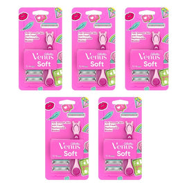 Gillette Simply Venus Razor Handle & 4 Blade Refills Pack of 5