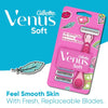 Gillette Simply Venus Razor Handle & 4 Blade Refills