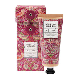 William Morris Vegan Hand Cream Gift Patchouli & Red Berry 100ml Box