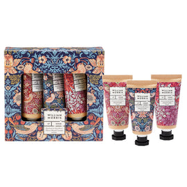 William Morris Vegan Hand Cream Gift Set Patchouli & Red Berry 3x50ml