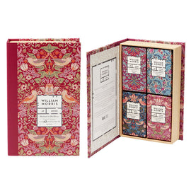 William Morris Vegan Guest Soaps Gift Set Patchouli & Red Berry 4 x 50g