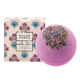 William Morris Lavender Bath Bomb 200g Vegan Sleep Gift with Petals