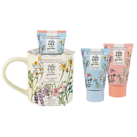 Heathcote & Ivory In The Garden Mug Gift Set with Hand Cream & Hand Wash