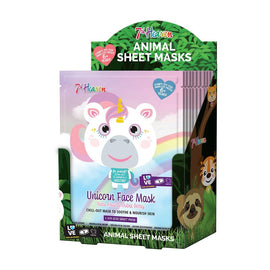 7th Heaven Unicorn Face Mask Yuzu Dubia Berry Display of 12