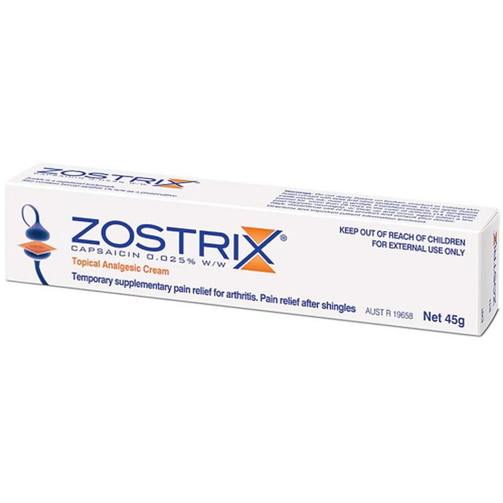 Zostrix Capsaicin 0.025% Cream 45g