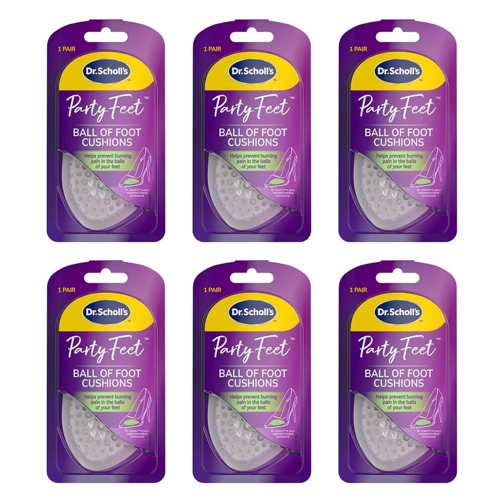 Scholl Party Feet Ball of Foot Cushion Pack of 6