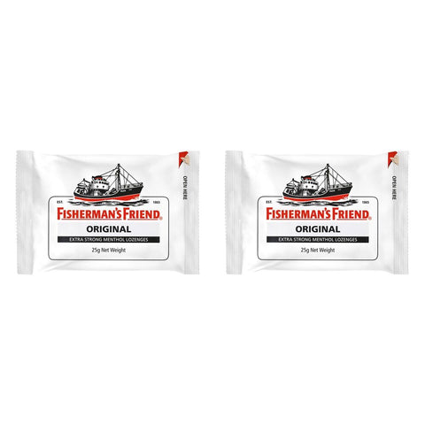Fisherman's Friend Original Extra Strong Menthol Lozenges 25g x 12 Bundle of 2