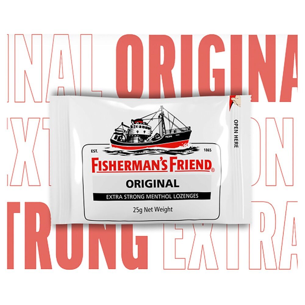 Fisherman's Friend Original Extra Strong Menthol Lozenges 25g x 12