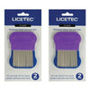 Licetec Metal Nit Comb 2 Pack Bundle of 2