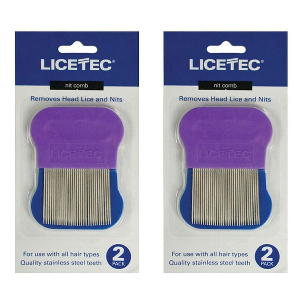 Licetec Metal Nit Comb 2 Pack Bundle of 2