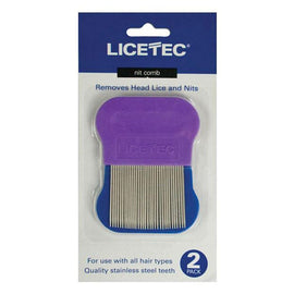 Licetec Metal Nit Comb 2 Pack