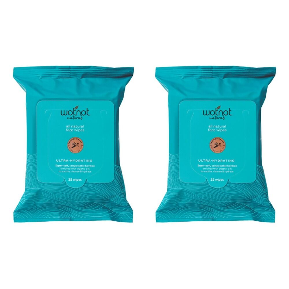 WOTNOT Wipes Sensitive 25 Pack Bundle of 2