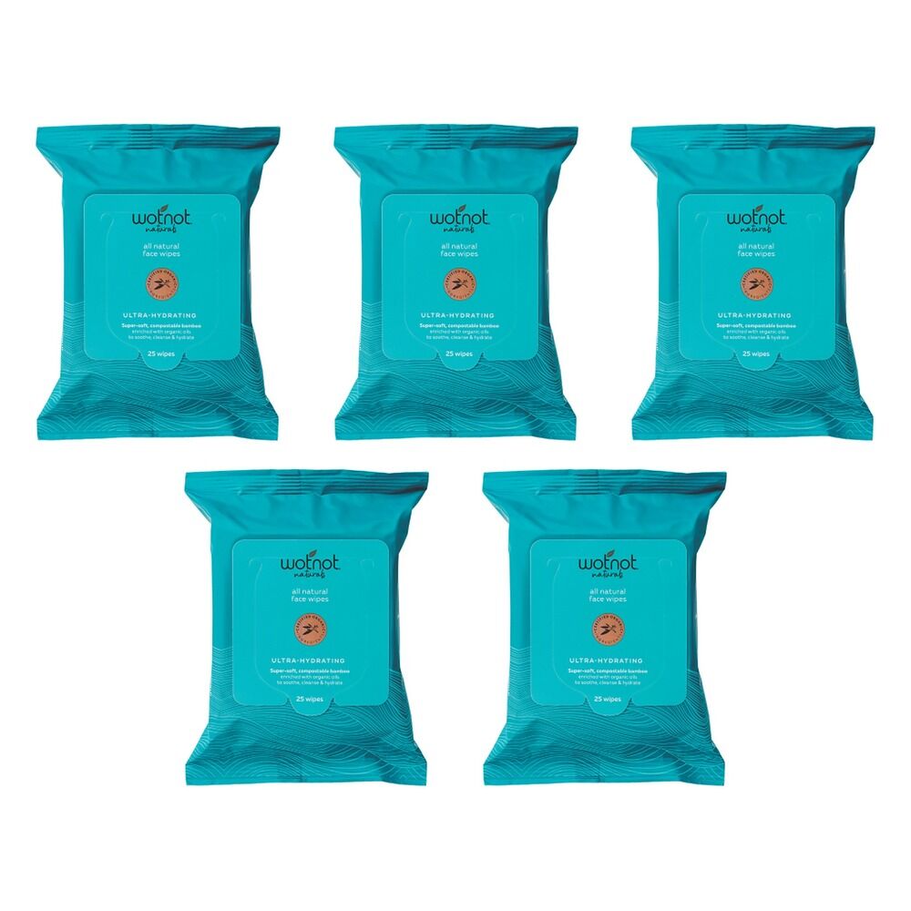 WOTNOT Wipes Sensitive 25 Pack Bundle of 5