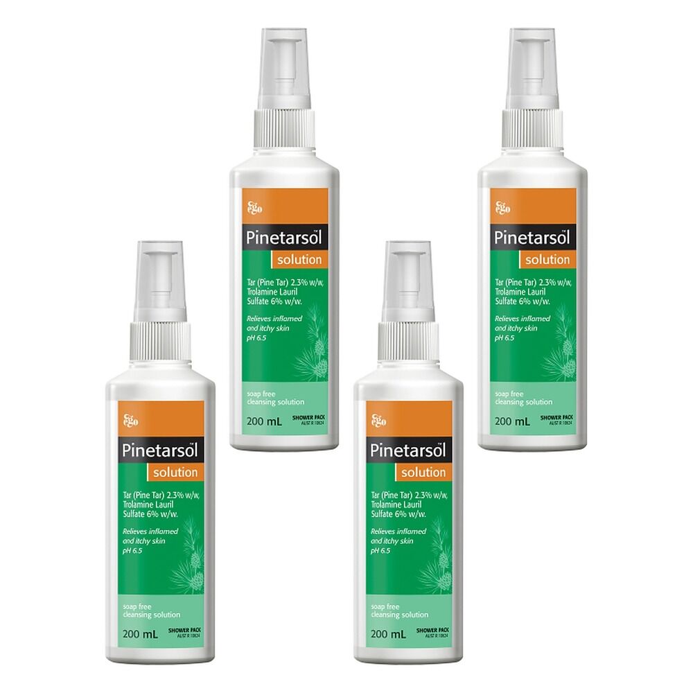 Ego Pinetarsol Solution Shower Pack 200mL Bundle of 4