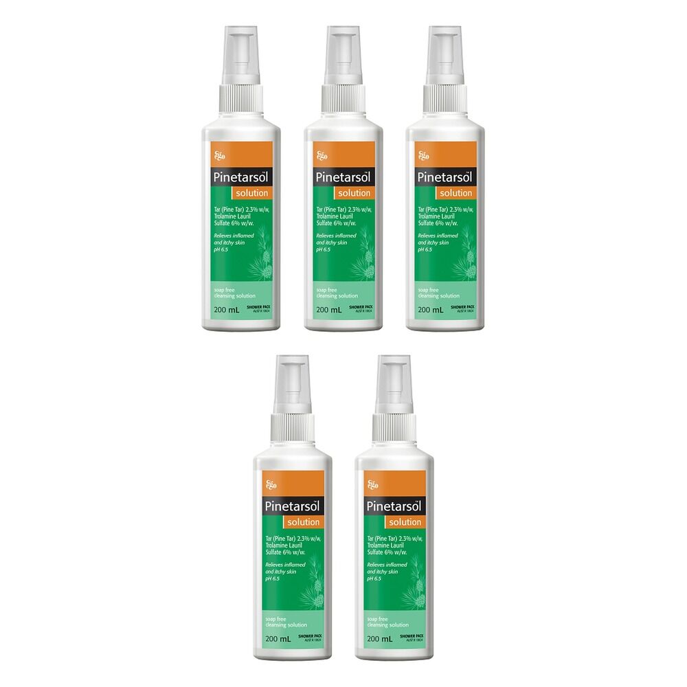 Ego Pinetarsol Solution Shower Pack 200mL Bundle of 5