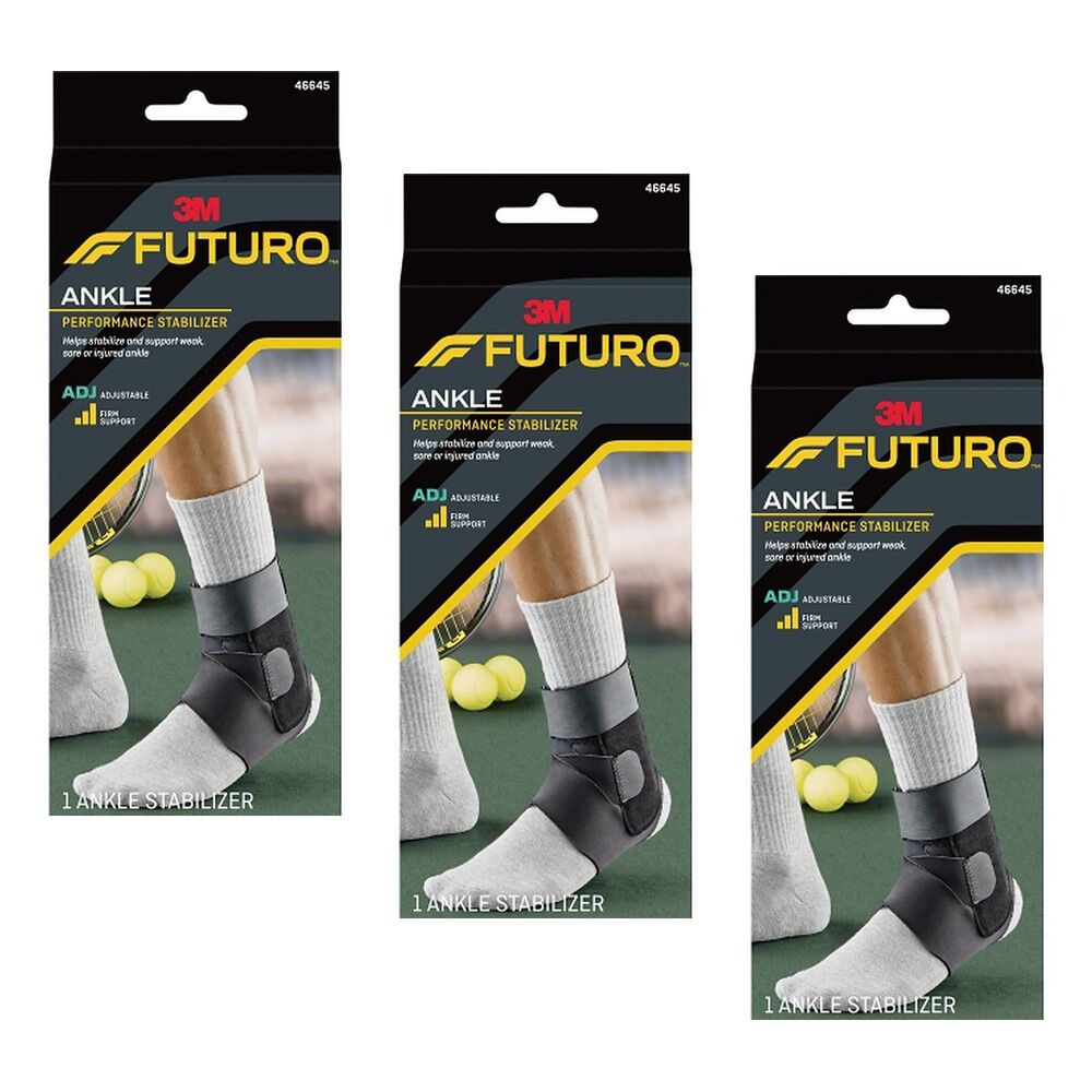Futuro Ankle Performance Stabiliser Adjustable Pack of 3