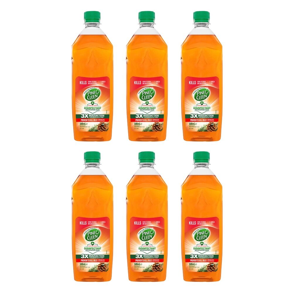 Pine O Cleen Antibacterial Liquid Disinfectant Pine 500mL Pack of 6
