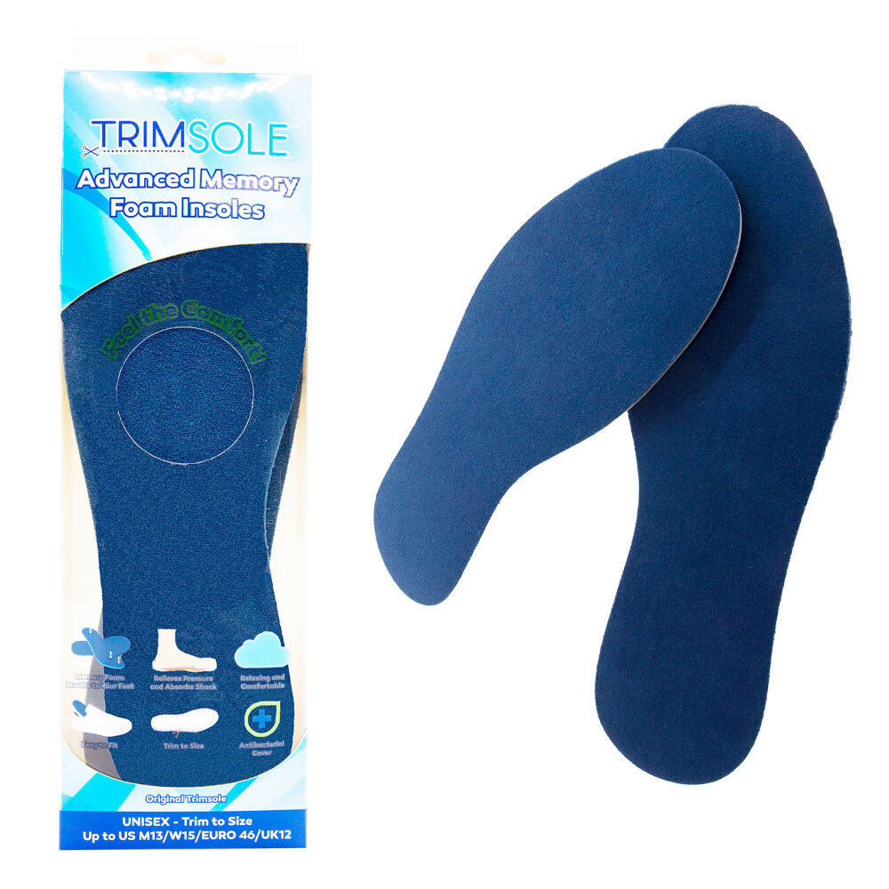 Trimsole Memory Foam Insoles Regular Unisex 1 Pair