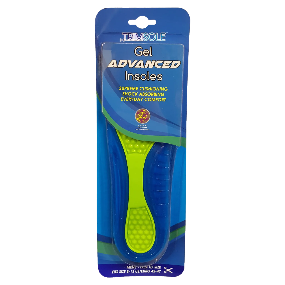 Trimsole Gel Advanced Mens Insoles Cushion Support Shock Absorbing