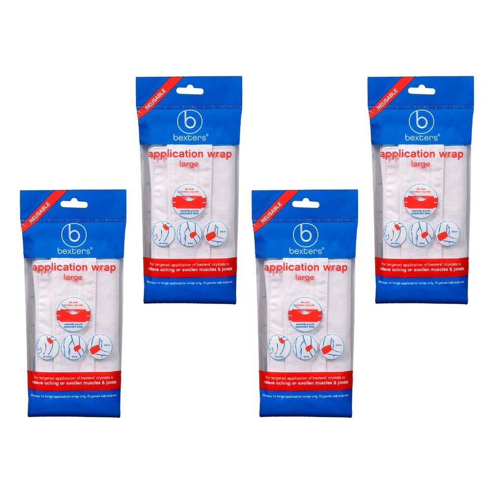 Bexters Soda Crystals Application Wrap, Large Pack of 4