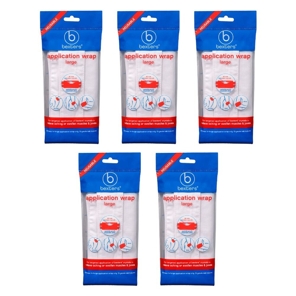 Bexters Soda Crystals Application Wrap, Large Pack of 5