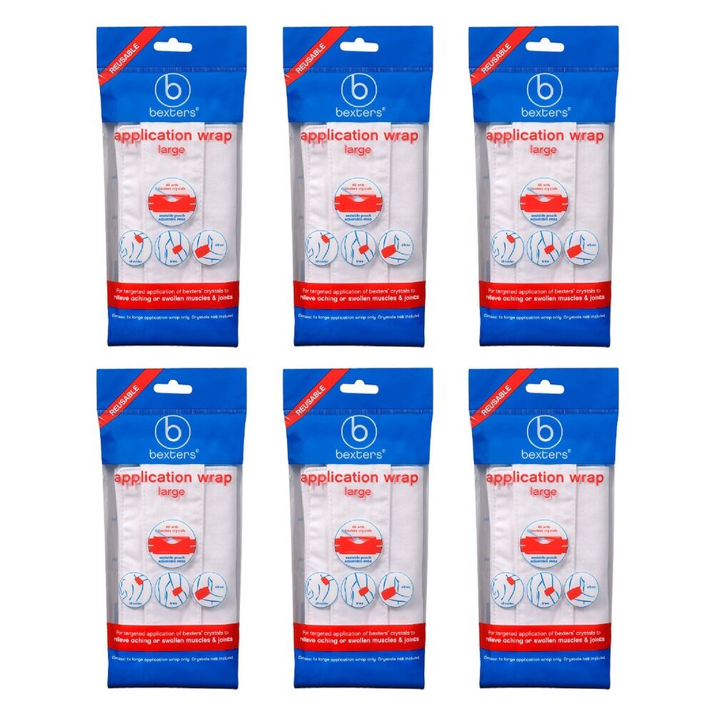 Bexters Soda Crystals Application Wrap, Large Pack of 6