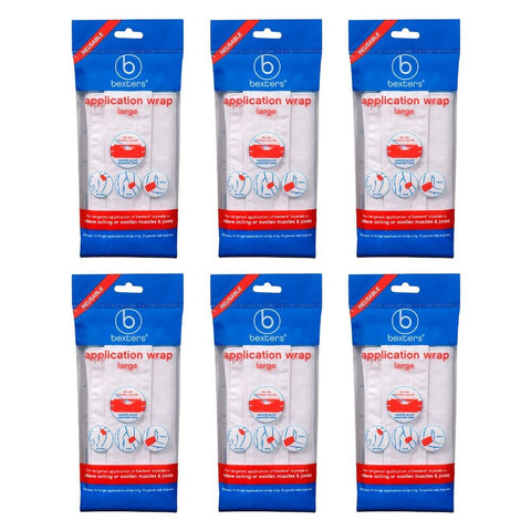 Bexters Soda Crystals Application Wrap, Large Pack of 6